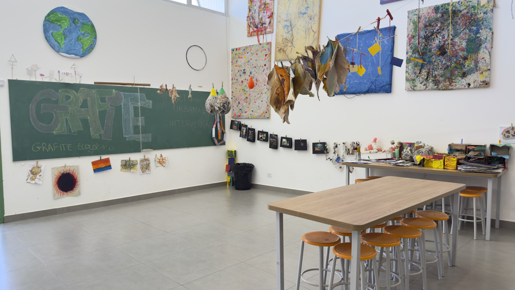 Espaços arejados da Escola Florescer